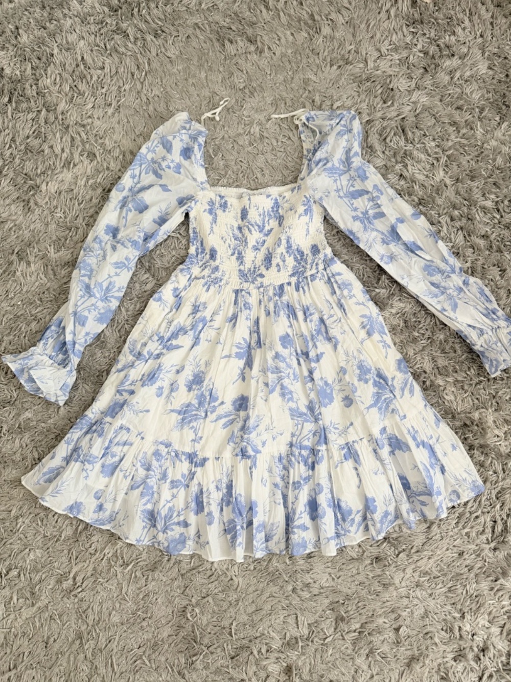 & Other Stories Smock Mini Dress - Picture 2 of 6